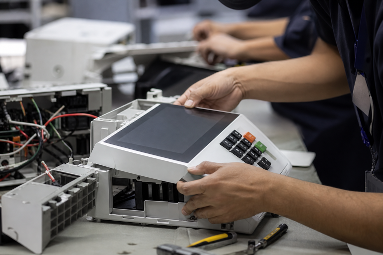 Técnicos realizam preparação de urna eletrônica para as Eleições 2026 em Mato Grosso do Sul